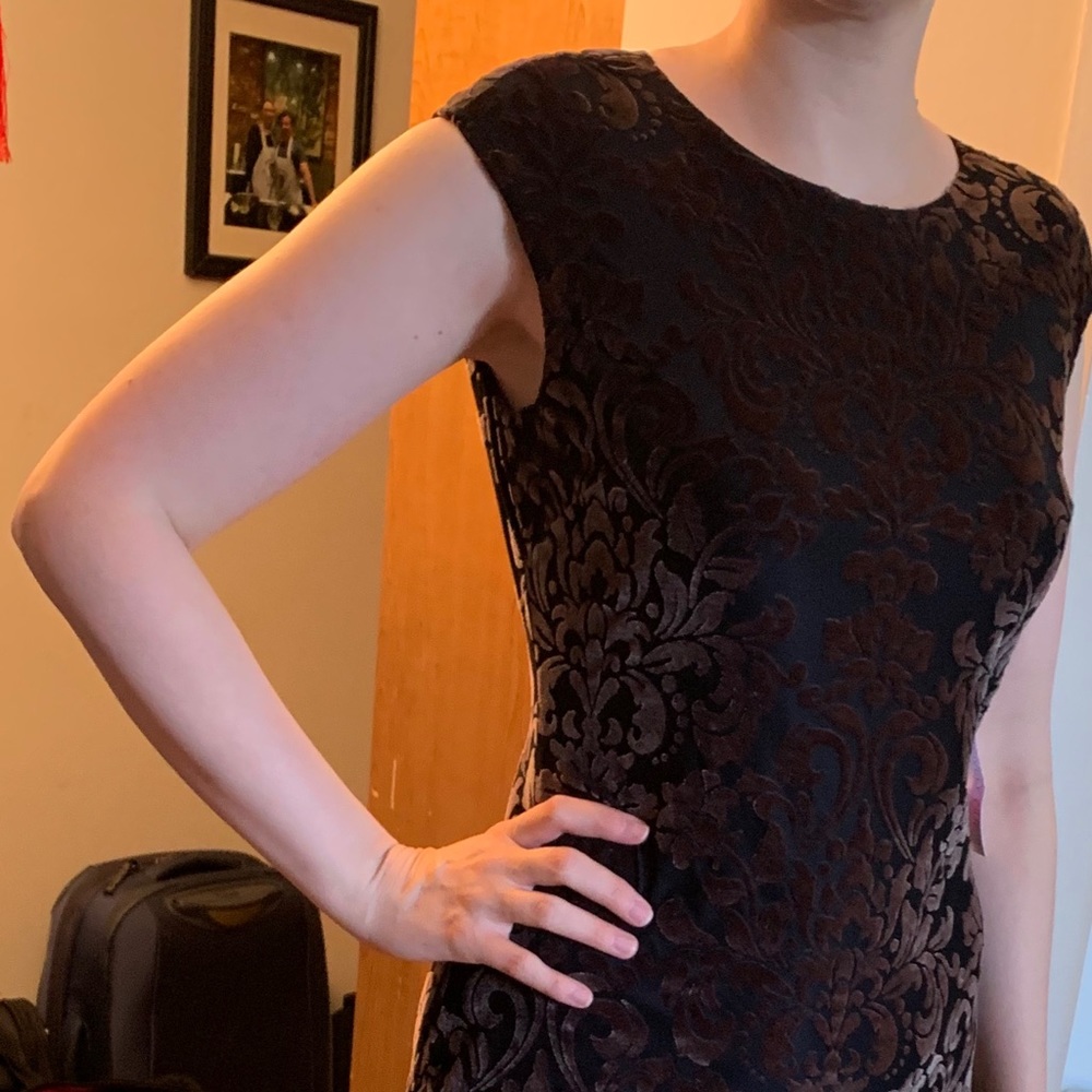 Vince Camuto Burn Out Velvet Dress Size Ten - NWT